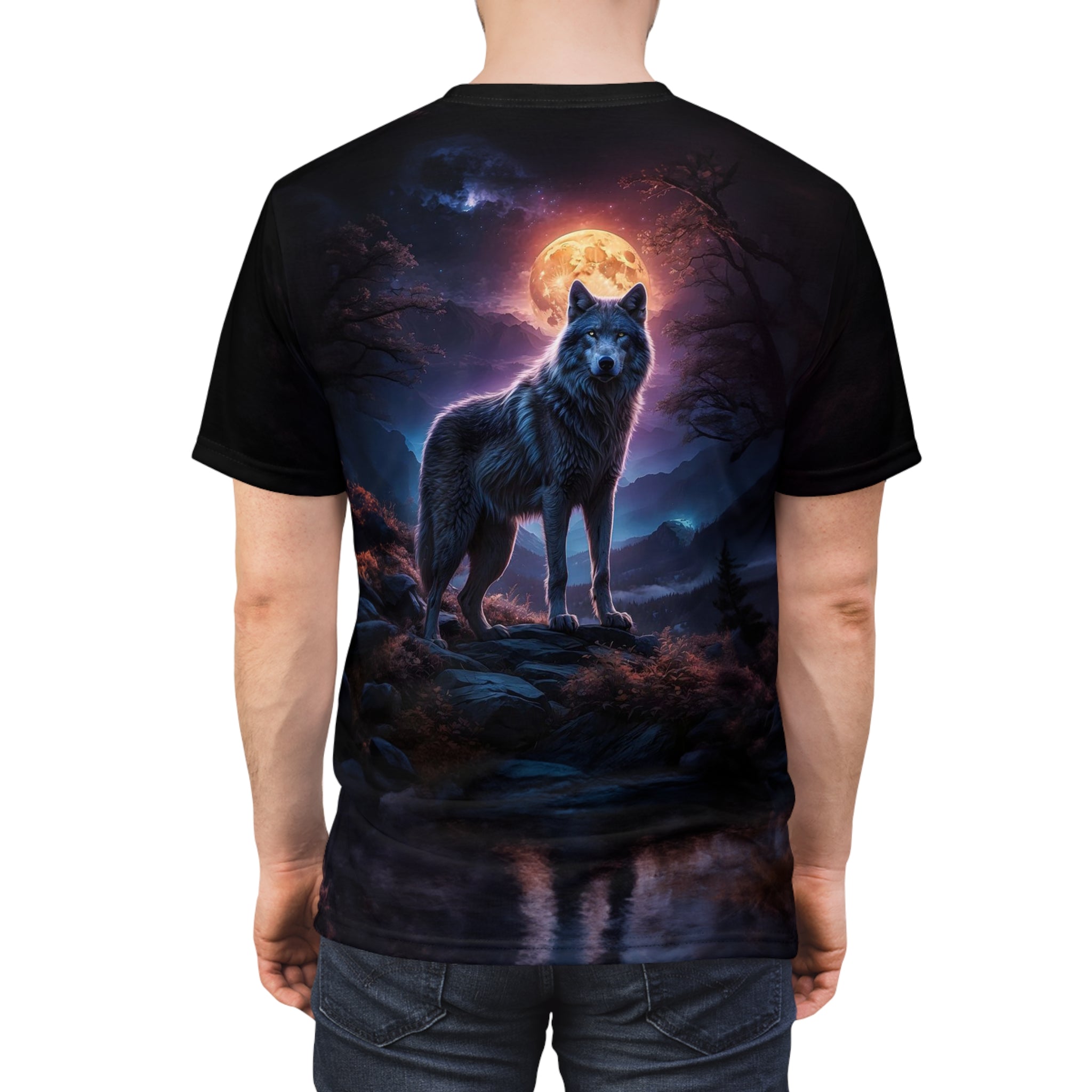 VNBNT Wolf shirt for men women Cut & Sew Tee (AOP)